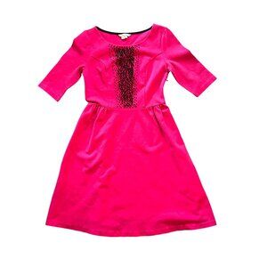 Boden Fuchsia Hot Pink Beaded A- Line Isabella Dress 6